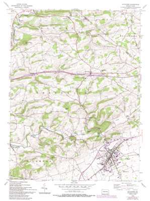 Kutztown USGS topographic map 40075e7