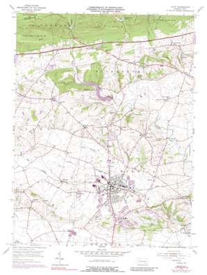 Lititz USGS topographic map 40076b3