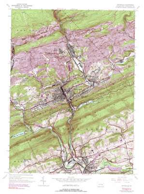 Pottsville USGS topographic map 40076f2