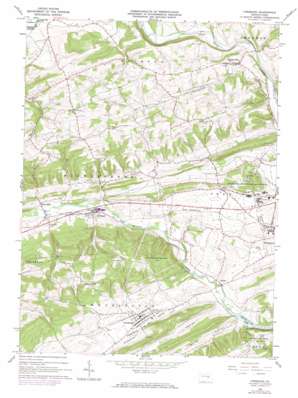 Freeburg USGS topographic map 40076g8