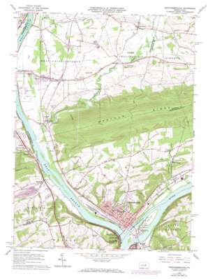 Northumberland topo map