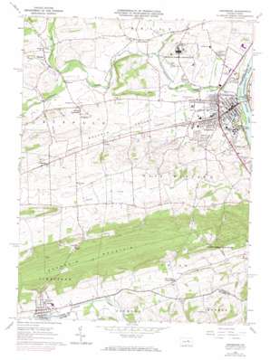 Lewisburg USGS topographic map 40076h8