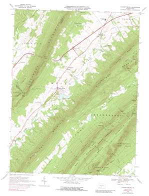 Fannettsburg USGS topographic map 40077a7