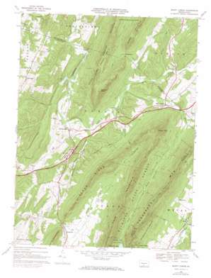 Burnt Cabins USGS topographic map 40077a8