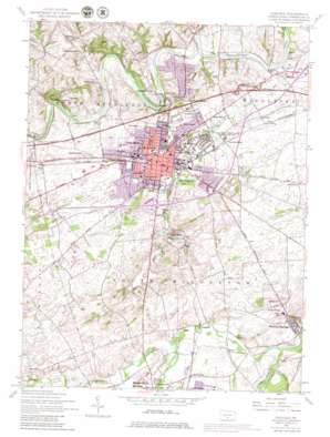 Carlisle USGS topographic map 40077b2