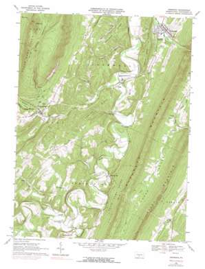 Orbisonia USGS topographic map 40077b8