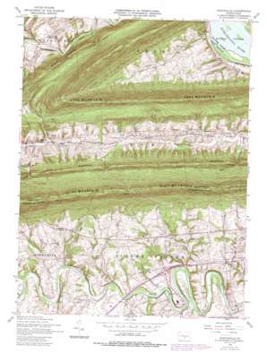 Wertzville USGS topographic map 40077c1