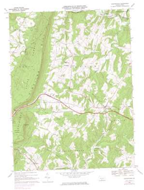 Hustontown USGS topographic map 40078a1