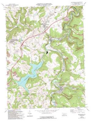 Hooversville USGS topographic map 40078b8