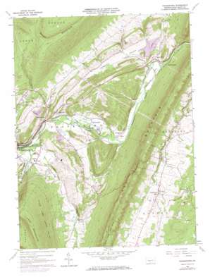 Frankstown USGS topographic map 40078d3