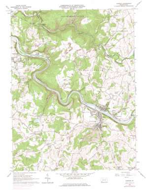 Saint Clairsville USGS topographic map 40079a6
