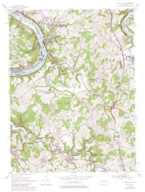 Fayette City USGS topographic map 40079a7