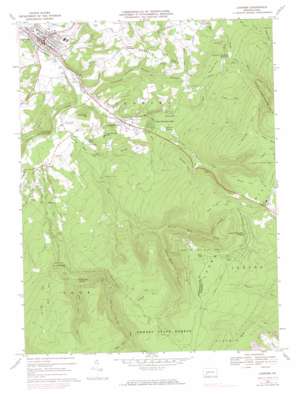 Ligonier USGS topographic map 40079b2
