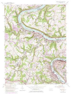 Monongahela USGS topographic map 40079b8