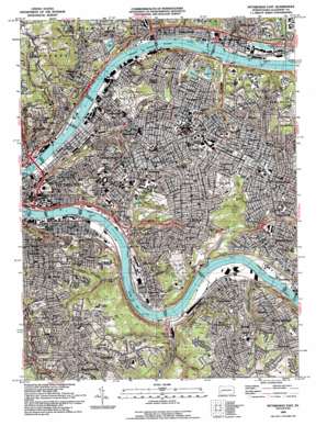 Pittsburgh East topo map