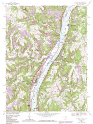 Tiltonsville USGS topographic map 40080b6