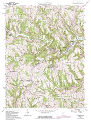 Dillonvale USGS topographic map 40080b7