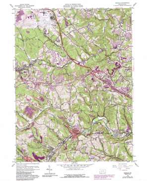 Oakdale USGS topographic map 40080d2