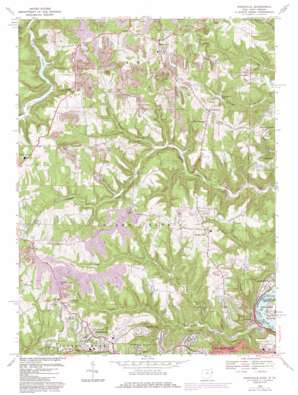 Knoxville USGS topographic map 40080d6