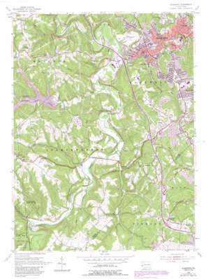 Aliquippa USGS topographic map 40080e3
