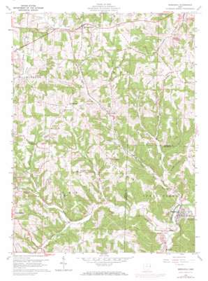 Bergholz USGS topographic map 40080e8