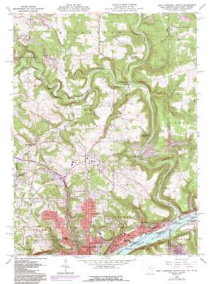 East Liverpool North USGS topographic map 40080f5