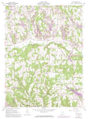 Gavers USGS topographic map 40080f7