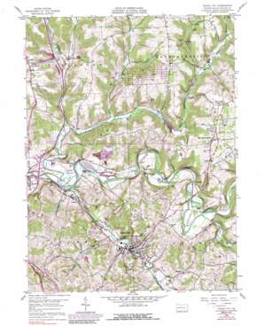 Evans City USGS topographic map 40080g1