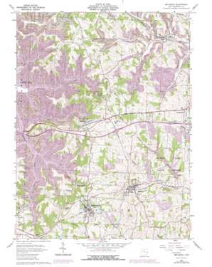 Coshocton USGS topographic map 40081a1