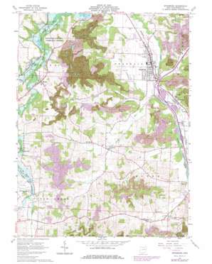 Strasburg USGS topographic map 40081e5