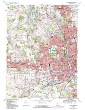 Canton West topo map