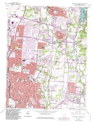 Northeast Columbus USGS topographic map 40082a8