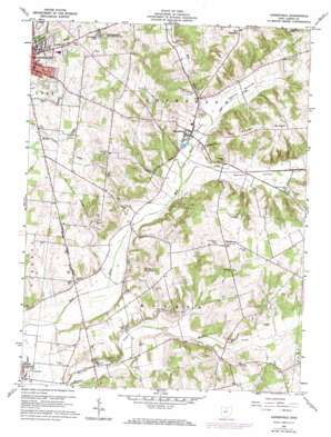 Zanesfield USGS topographic map 40083c6