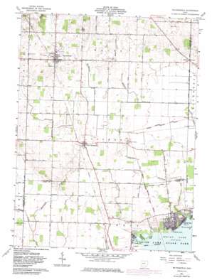Waynesfield USGS topographic map 40083e8