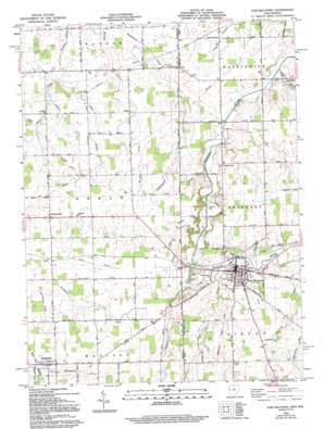 Fort Recovery USGS topographic map 40084d7