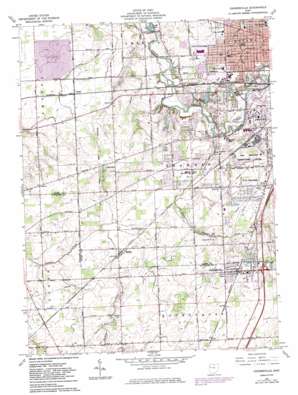 Cridersville USGS topographic map 40084f2