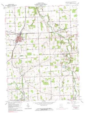 Spencerville topo map