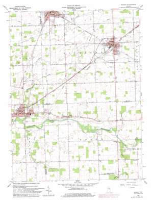 Redkey USGS topographic map 40085c2