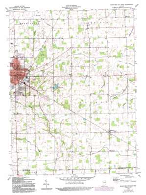Hartford City East USGS topographic map 40085d3