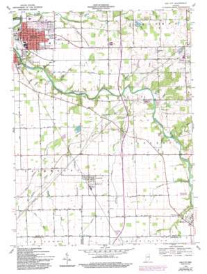 Gas City USGS topographic map 40085d5