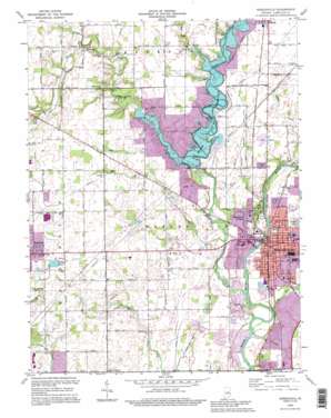 Danville USGS topographic map 40086a1