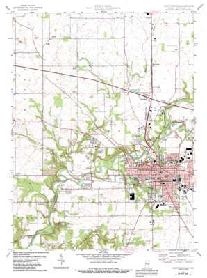 Crawfordsville USGS topographic map 40086a8