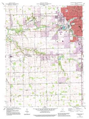 Kokomo West USGS topographic map 40086d2