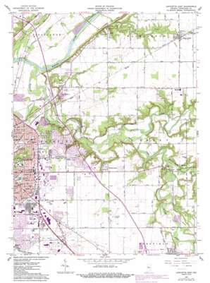 Lafayette East topo map