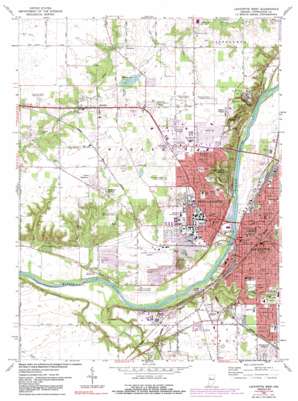 Lafayette West USGS topographic map 40086d8