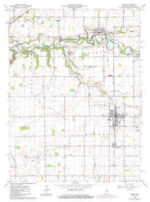 Flora USGS topographic map 40086e5