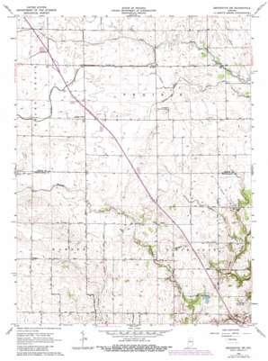 Brookston SW USGS topographic map 40086e8