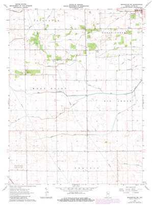Brookston NW USGS topographic map 40086f8
