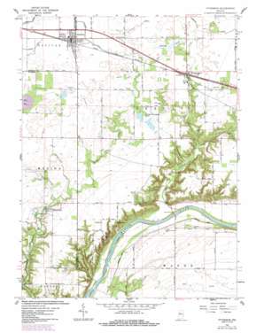 Otterbein USGS topographic map 40087d1