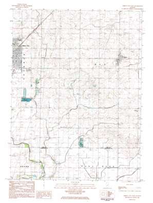 Gibson City East topo map